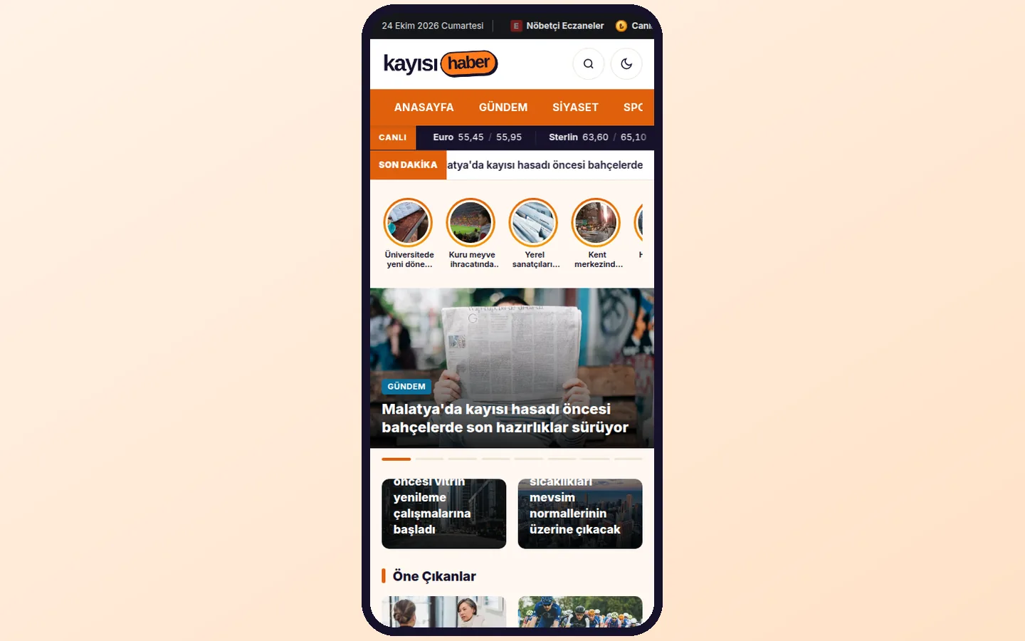 Mobile view